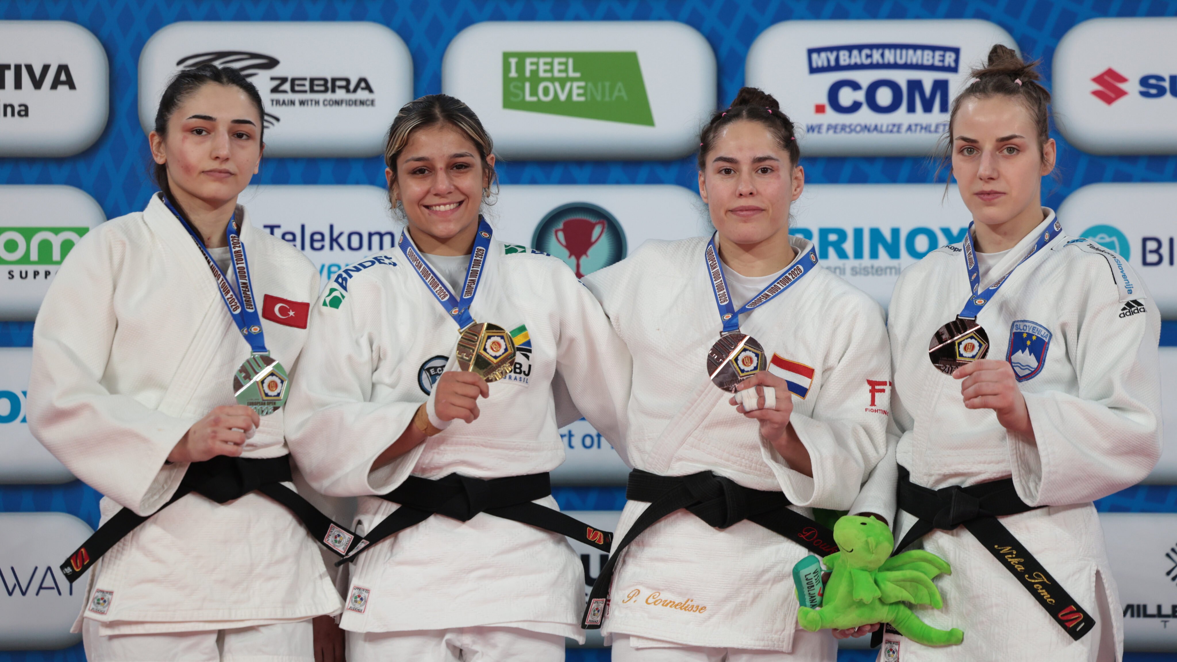 Podium -57kg category