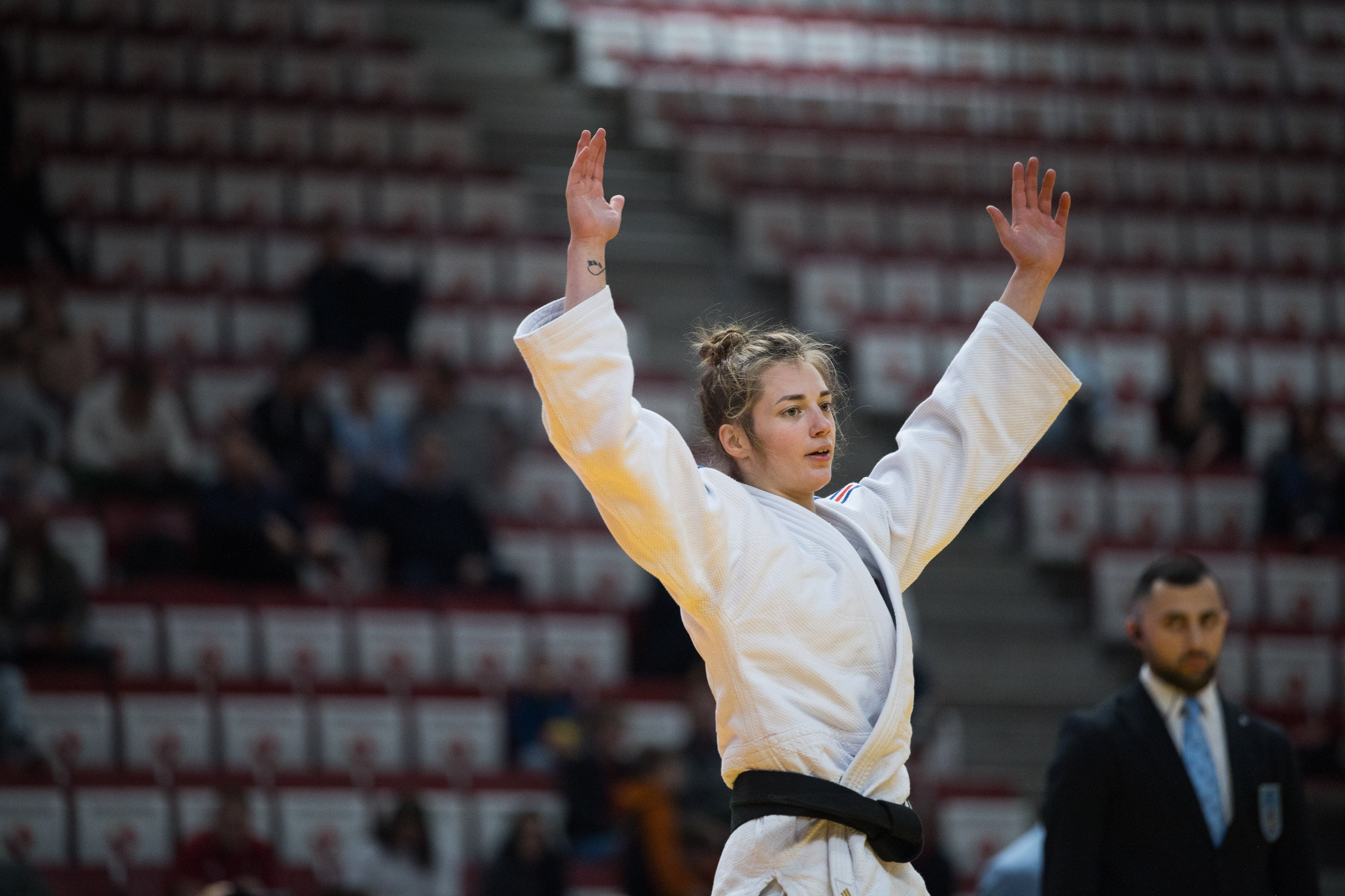 Ophelie Vellozzi, vainqueur de la catégorie -57kg au Tournoi Européen de Varsovie 2026.